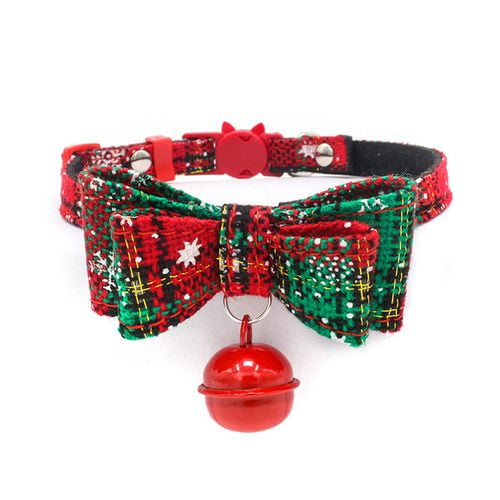 cat christmas bow tie collars