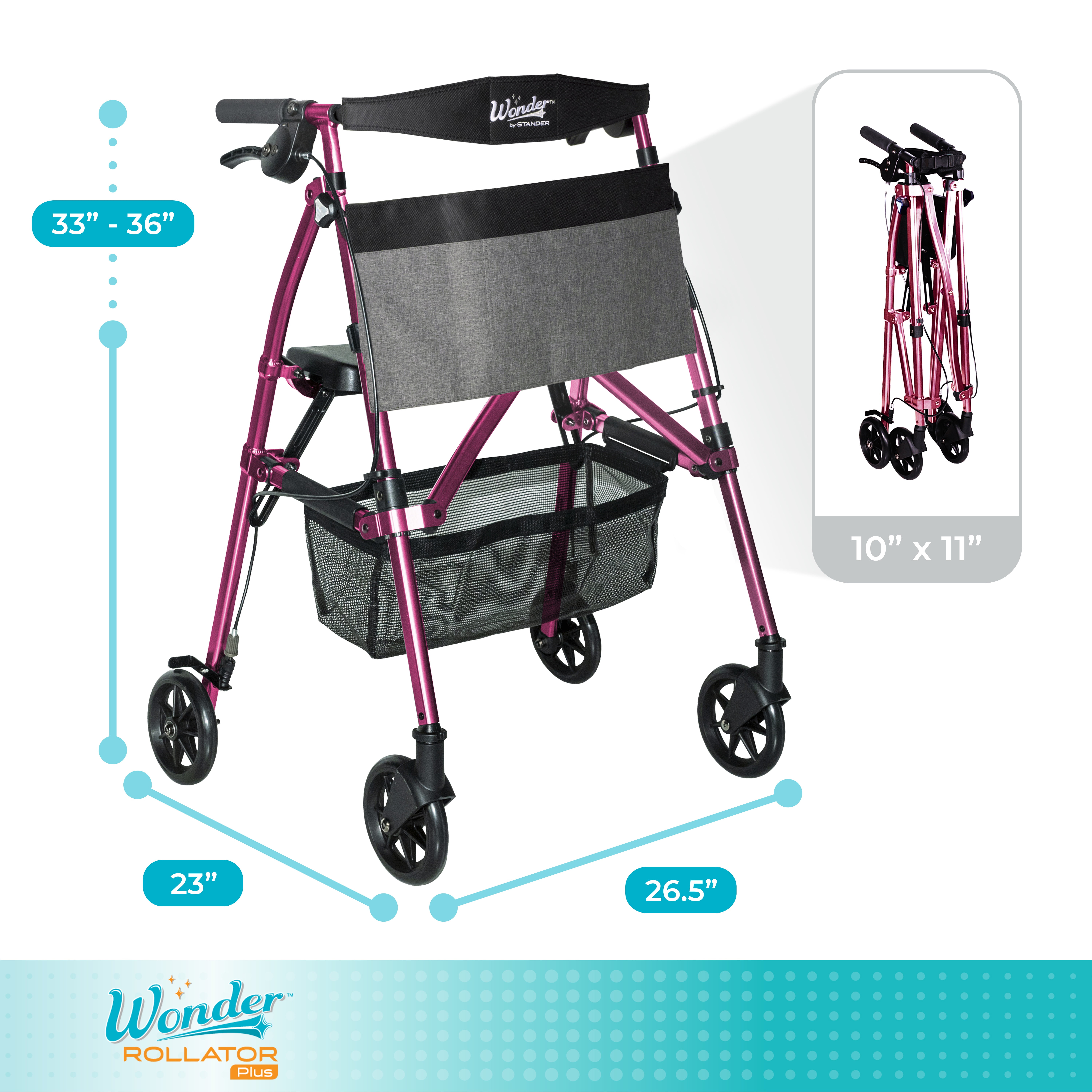 TWS シニュ　トレカ　US アメリカ　限定 target Walmart Amazon.com: Stander Wonder Walker Plus, Lightweight Folding