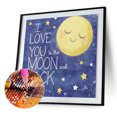 thumbnail image 3 of Good Night Moon - Peinture Diamant Complète - 30x30cm, 3 of 3