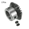 thumbnail image 4 of Uxcell Bevel Gears 1.5M 20 Teeth 15mm Shaft Hole Tapered Bevel Pinion Gear 2 Pack, 4 of 6