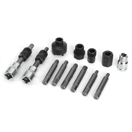 

13 Pcs Alternator Removal Tool Set Manufacturing Alternator Pulley Removal For Garage Service Emoving Generator Pulley Industry