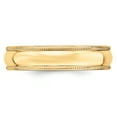 thumbnail image 4 of Bande de Mariage Demi-Ronde 14k 5mm Milgrain Taille 10, 4 of 5