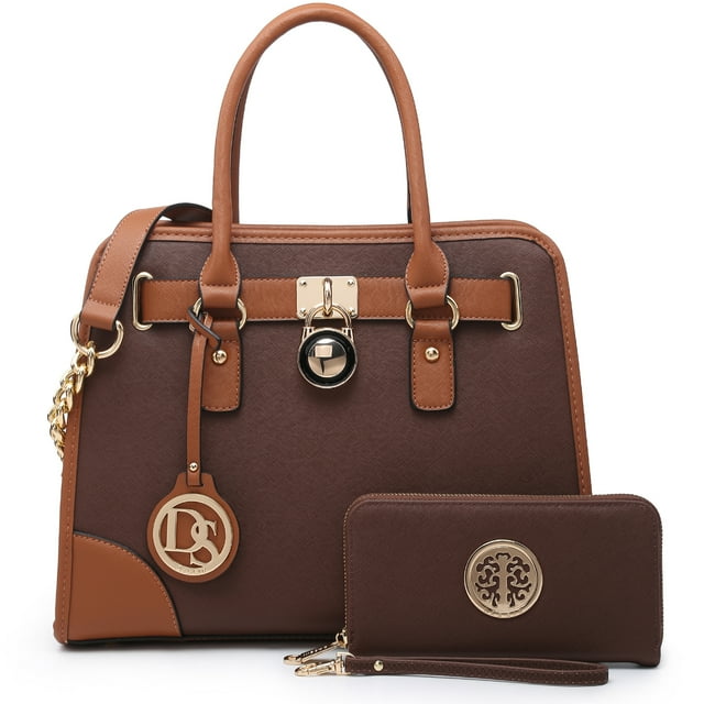 Dasein Sacs à Main pour Femmes, Sac Cartable à Poignée Supérieure, Sac à Bandoulière, Mallette, Ensemble de Sacs Hobo 2 Pcs