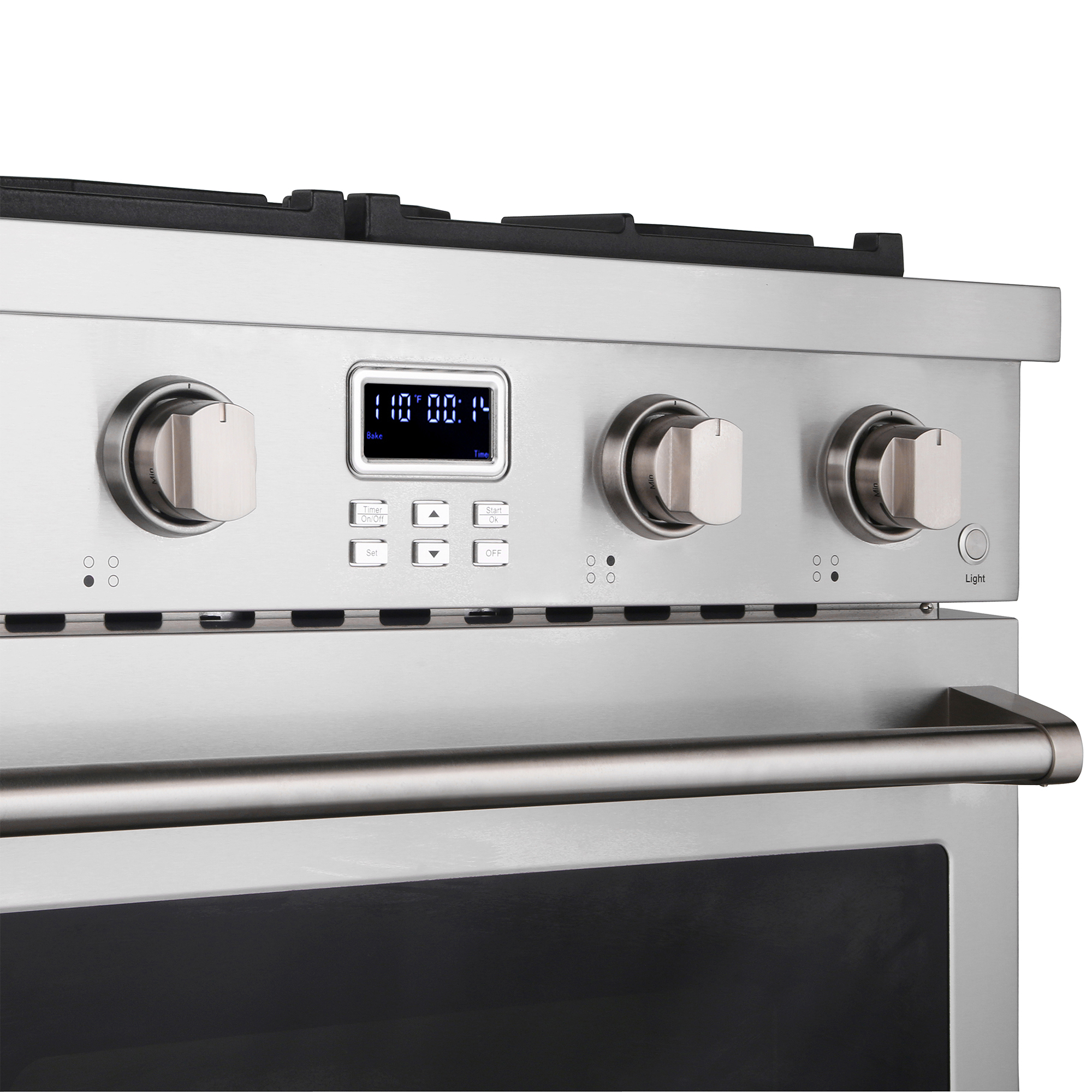 Cosmo 30 in. Lumin Collection 4.8 cu. ft. Gas Range with 4 Sealed Gas Burners and Convection Oven in Stainless Steel