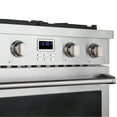 thumbnail image 3 of Cosmo 30 in. Lumin Collection 4.8 cu. ft. Gas Range with 4 Sealed Gas Burners and Convection Oven in Stainless Steel, 3 of 12