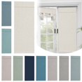 thumbnail image 7 of French Door Curtains Linen Textured Privacy Door Blinds Kitchen Window Curtains Darkening Curtains For Glass Door Tie Up/ Adhesive Door Curtain B, 7 of 7