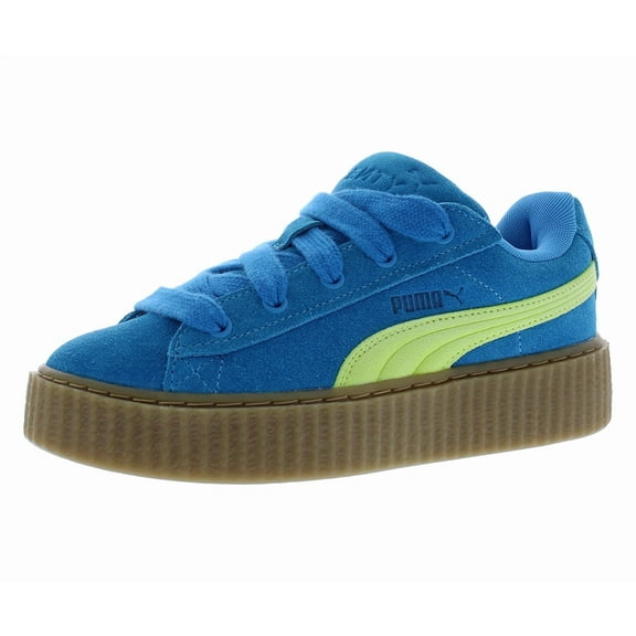 Puma Creeper Phatty Suede Womens Shoes Size 6, Color: Speed Blue/Lime Pow/Gum