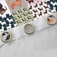thumbnail image 4 of Homewish Kawaii Cartoon Dachshund Black Out Curtains for Kid, Vintage Buffalo Patchwork Curtains Pack of 2 (42x63 Each), Cute Dog Pug Bedroom Curtains, Curtains and Drapes Decor, 4 of 6