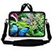 thumbnail image 3 of LSS 10 Sac Pochette pour Ordinateur Portable de 10,2 Pouces Compatible avec Acer, Asus, Dell, HP, Sony, MacBook et Plus / Étui de Transport avec Poignée et Bandoulière Ajustable, Motif Floral Papillon, 3 of 4