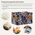 thumbnail image 5 of 1 Pack Fabric Storage Basket Colorful Daisy Blossom Closet Storage Bins with Handles Foldable Baskets for Shelves Toy Organizer Home Office Decor Gifts, 5 of 7