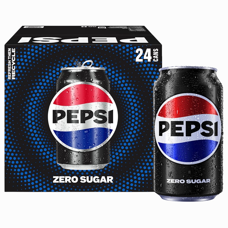 Pepsi Zero Sugar Cola, 12 fl oz Cans, 24 Pack photo 1