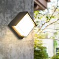 thumbnail image 5 of Luz de pared exterior moderna LED 5W a prueba de agua IP65 Antracita Aluminio Iluminación Decoración Luz para patio Jardín Terraza Cerca de la pared Camino Patio Villa Corredor Blanco cálido ACTIVE Biensenido a ACTIVE, 5 of 5