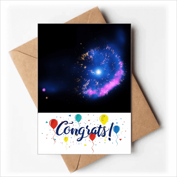 Brillant Mystère Nébuleuse Univers Espace Mariage Cartes Félicitations Voeux Enveloppes
