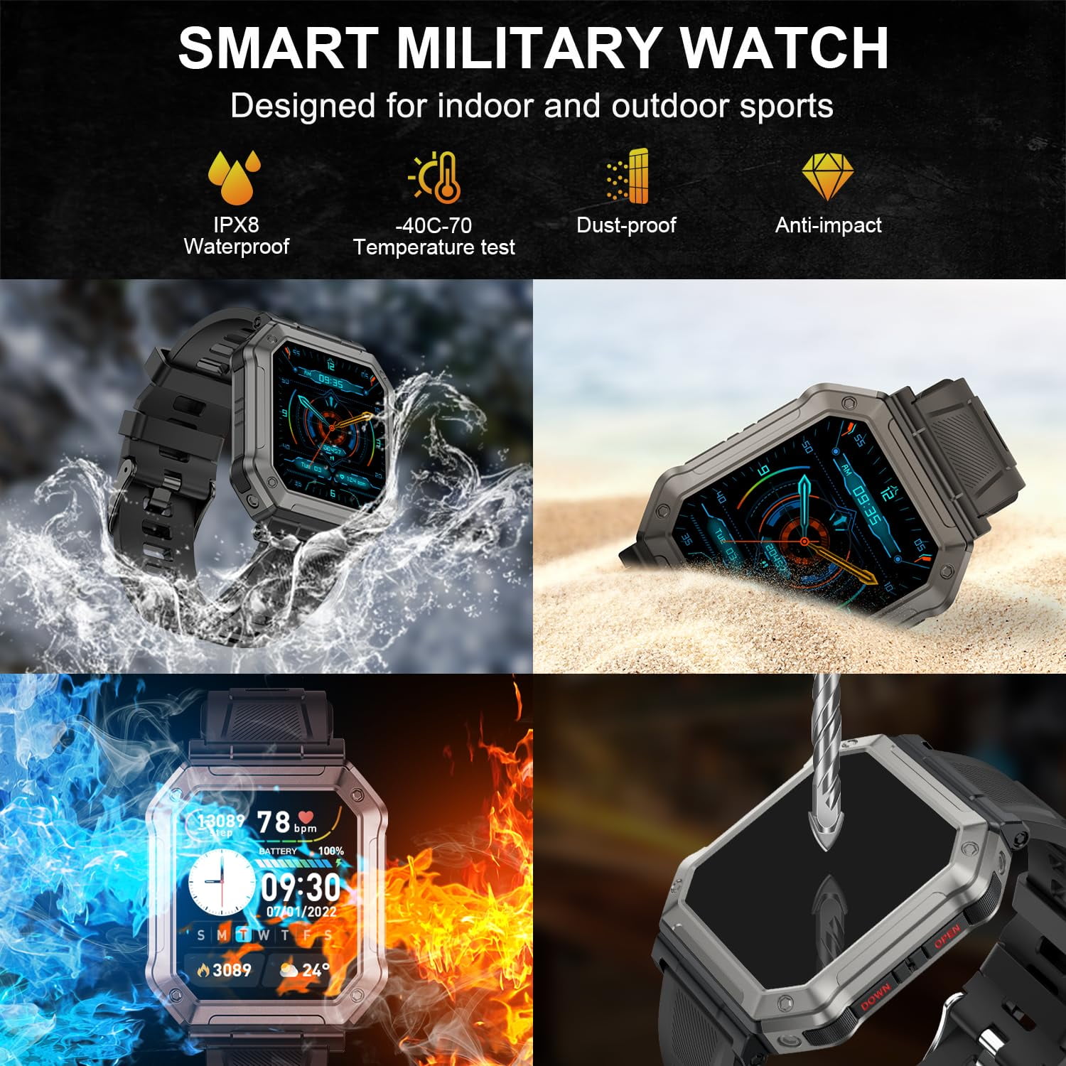 Mens fitness smart watch hotsell