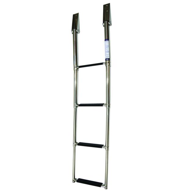 Panther Marine 25-0008 4-Step Stainless Steel Telescoping Ladder
