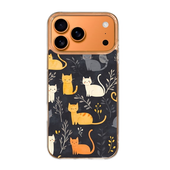 Case For Apple iPhone Air / 17 Pro / 17 Pro Max Series Case, Slim Thin Transparent Flexible Clear TPU Shockproof Phone Case For iPhone 17 Series, cute cats