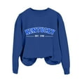 thumbnail image 6 of Womens Long Sleeve Sweatshirt Crew Neck Letter Printed Relax Fit Tops Casual Pullover Sweatshirts Comfy Fall Fashion Outfits, 6 of 6