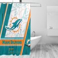 thumbnail image 2 of Cortinas opacas impermeables personalizadas del equipo de fútbol Dolphins, cortinas impermeables, cortina de ducha para baño, cortina de ducha para el hogar antialtas temperaturas, 72 x 72 pulgadas, 2 of 8