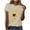 Beige, variant on Staron Women Sunflower Hearts Graphic Tshirt Round Neck Short Sleeve Casual Fashion Boho Vacation Beach Travel Loose Printed Tee Tops, Purple S
