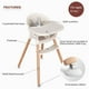 thumbnail image 3 of Fodoss Trona De Madera 3 En 1 para Bebés Y Niños Pequeños,Trona Infantil Convertible Fácil De Limpiar,Silla De Diseño Moderno para Comer De Bebe, 3 of 5