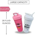thumbnail image 5 of Magiko Motivational Protein Shaker Sports and Outdoor 2 Pack 28oz Nutrition Water Bottle, 5 of 6