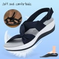 thumbnail image 3 of PPCHVOMEY Women's Flat Orthopedic Sandals Comfy Plantar Fasciitis Feet Sandals Beach Wide Width Arch Support & Ankle Strap Walking Wedge Sandals, 3 of 6