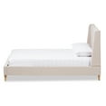 thumbnail image 5 of Baxton Studio Adelaide Retro Modern Light Beige Fabric Upholstered Full Size Platform Bed, 5 of 9