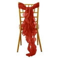 thumbnail image 6 of Efavormart 5 PCS Chiffon Red Curly Chair Sashes, 6 of 9
