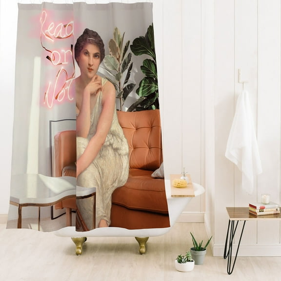 Society6 Jonas Loose Ready Or Not Shower Curtain 71" x 74"