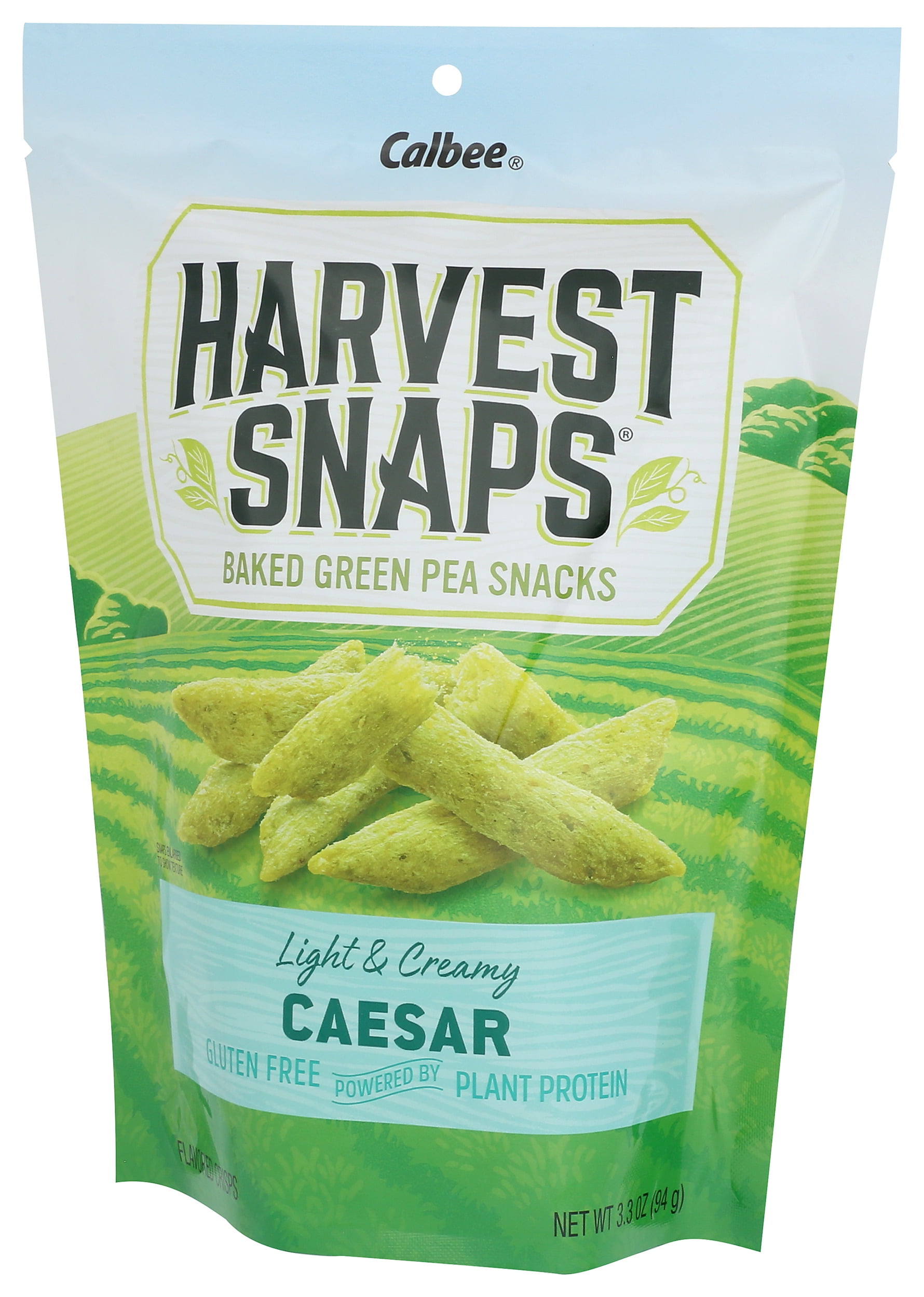 Harvest Snaps Veggie Chips | Caesar | 3.3 oz Bag, Case of 12