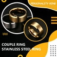 thumbnail image 4 of Anillo de banda Sonducket Unisex de Acero inoxidable 8mm Tamaño 6, 4 of 6