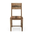 thumbnail image 4 of Furniture of America Pluto Solid Wood Dining Chair in Natural Tone (Set of 2), 4 of 5