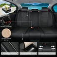thumbnail image 4 of Car Seat Covers Full Set Fit for Honda Civic 2000-2026, Premium Faux Leather Seat Protectors, Breathable, Waterproof & Anti-Slip Full Wrapping Edge Seat Covers (Black, Full Set), 4 of 6