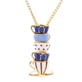 thumbnail image 7 of Bueautybox Women Fashion Hand Painted Enamel Teacup Pendant Necklace Long Chain Jewelry, 7 of 7