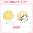 thumbnail image 2 of Clip de Cortina de Flores Uxcell 2PCS, Sujetadores Decorativos para Ventanas, Hebillas Decorativas para Cortinas de Ventana para Decoración de Dormitorio y Oficina, Amarillo, 2 of 6