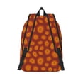 thumbnail image 2 of Lsque Turtle Shell Pattern Canvas Daypack, Durable Backpack, High-quality Versatile Backpack,Vintage Compact Backpack-Small, 2 of 6