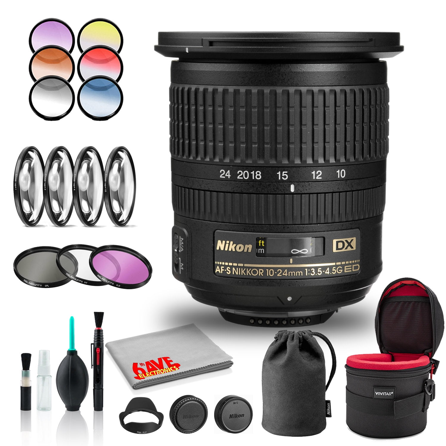 ★ニコン AF-S DX NIKKOR 10-24mm F3.5-4.5G ED Nikon AF-S DX Nikkor 10-24mm f/3.5-4.5 G ED Autofocus APS-C Lens