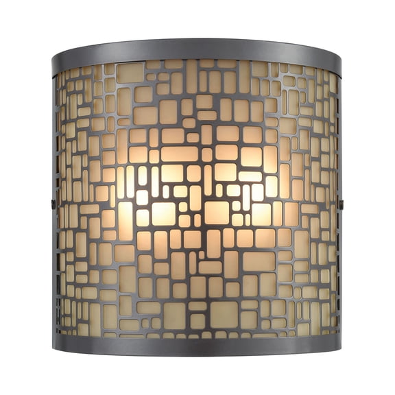 Elk Home 8-Inch Wide Outdoor Hooper Wall Sconce, Oil Rubbed Bronze