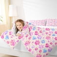 thumbnail image 4 of Homewish Kawaii Dog Paws 7 Pieces Full Size Bedding Sets,Cartoon Pet Themed Full Size Bed in a Bag,Cream,Reversible, 4 of 8