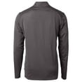 thumbnail image 3 of Men's Cutter & Buck  Black Big Ten Gear Virtue Eco Pique Micro Stripe Recycled Polo, 3 of 3