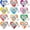 heart shape, variant on 12 Pack Prayer Quilt with Inside, pantchwork Pocket Prayer Quilt squares, Pastor Appreciation Gifts, Prayer Closet Essentials, Scripture Comfort for Cancer Patients & Women (shape shape)