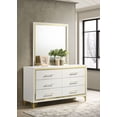 thumbnail image 2 of Lucia 6-drawer Dresser with Mirror White, 2 of 13