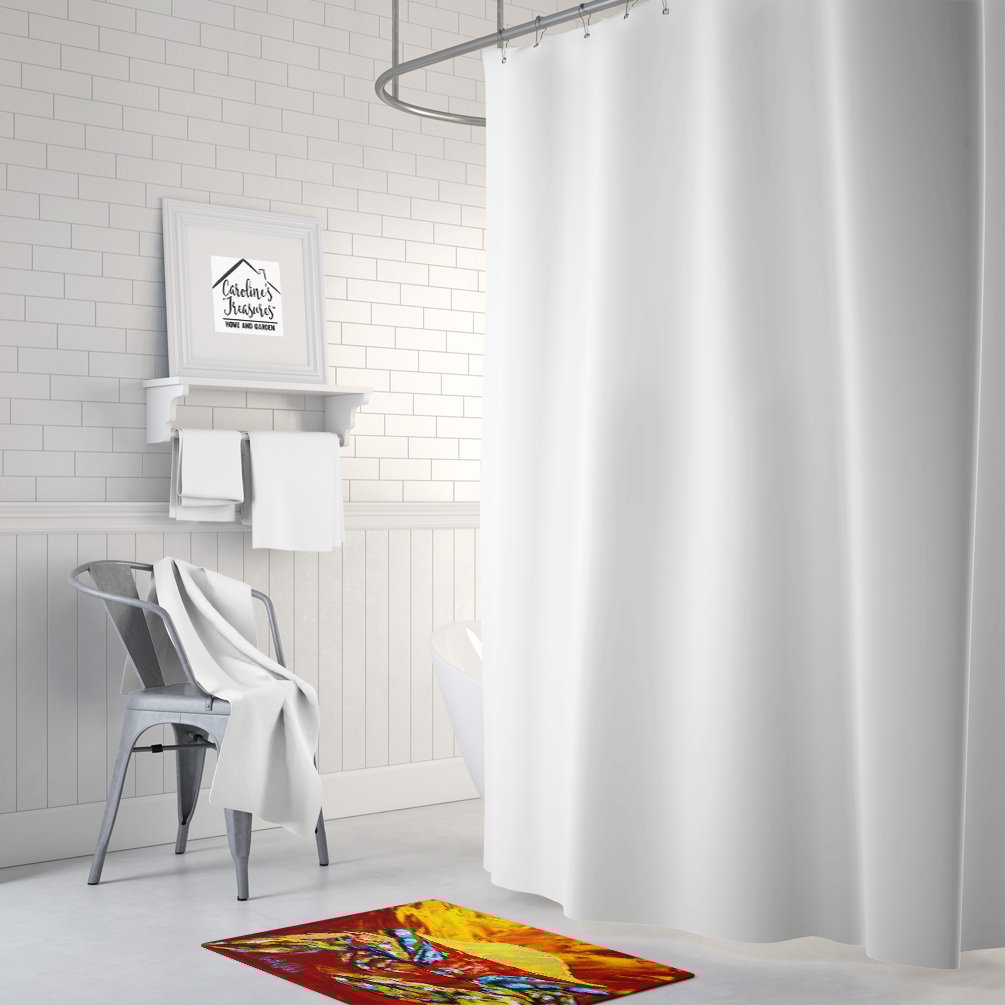 thumbnail image 2 of Carolines Treasures MW1113RUG Crab Buster Brown Machine Washable Memory Foam Mat 19 X 27" multicolor, 2 of 4