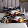 thumbnail image 3 of Erosebridal Teens Racing Car Coverlet Set King,Extreme Sports Bedding Set,Fast Car Decor,Ultra Soft,3 Pieces, 3 of 5