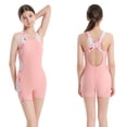 thumbnail image 2 of LIIPEE Girls One-Piece Swimsuits Summer Casual Gradient Color Tie Dye Sleeveless Crew Neck Swimwear Kids Fashion Backless Regular Fit Beach Bathing Suit Comfortable Cute Beachwear,Pink,11-12 Years, 2 of 9