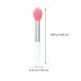thumbnail image 2 of Raindrops 6Pcs Silicone Makeup Brush for Home Use with Lip Makeup Application Round Head Translucent and Watermelon Red, 2 of 8