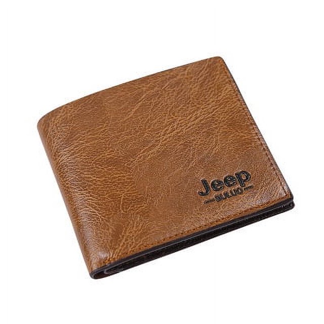 Cartera para hombre, cartera informal de negocios, cartera corta para múltiples tarjetas, monedero para estudiantes y jóvenes, regalo para hombre