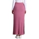 thumbnail image 3 of Falda Midi de Punto Inspire Chic para Mujer, Falda Cuerpo Ajustado de Cintura Alta, Talla XL, Rosa, 3 of 6