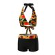 thumbnail image 2 of Traje de baño de bikini para mujer, conjunto de bikini push up con control de abdomen, parte inferior de bikini de cintura alta, traje de baño tankini con pantalones cortos, trajes de baño, 2 of 7