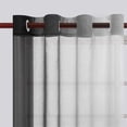 thumbnail image 4 of Sheer Black Curtains, Ombre Curtains, Window Curtains, Grommet Curtains, Light Filtering 63 In, Gradient Finish, 52X63 In, 1 Pc, Indoor Home Decoration, 4 of 7